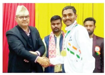 इंडो-नेपाळ चॅपियनशिप आंतरराष्ट्रीय रनिंग स्पर्धा; नगरच्या सौरभ जाधवने पटकावले सुवर्णपदक.