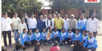 जिल्हास्तरीय खो-खो स्पर्धेत वाकडीच्या मुलींचा डंका.