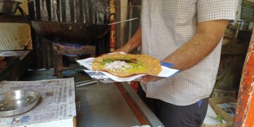 नगर स्पेशल पापड भाजी, अशी पापड भाजी फक्त नगर मध्येच मिळणार !