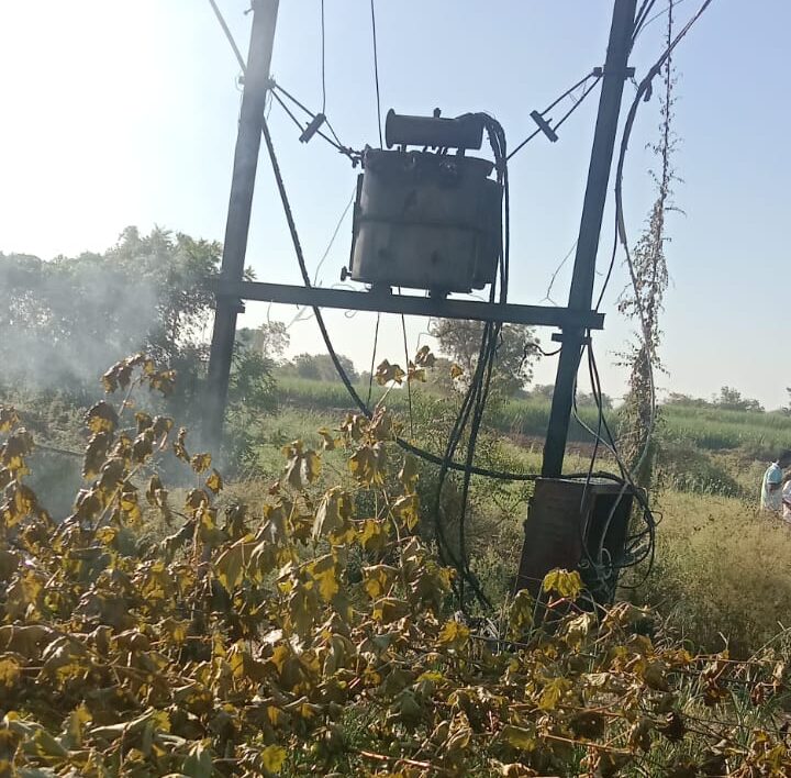 पाडळी येथील वसंत कचरे यांचा तोडणीसाठी आलेला द्राक्षे बाग व शेतीसाठी आणलेलं खतही जळुन खाक, तब्बल 15 – 20 लाखांचे नुकसान.